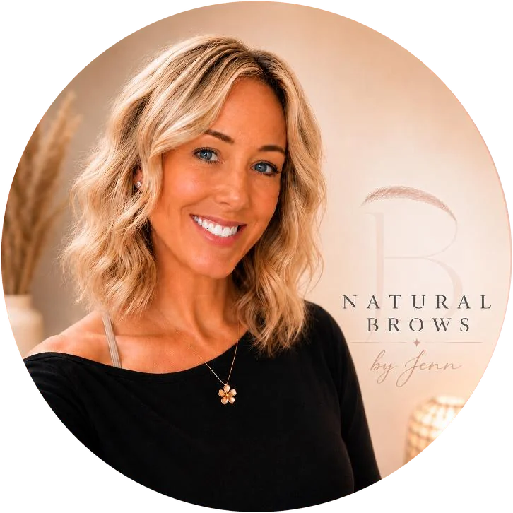 Jenn, permanent makeup artist and owner of Natural Brows by Jenn in Franklin, TN